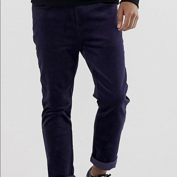 ASOS corduroy casual mens pants - Picture 2 of 5